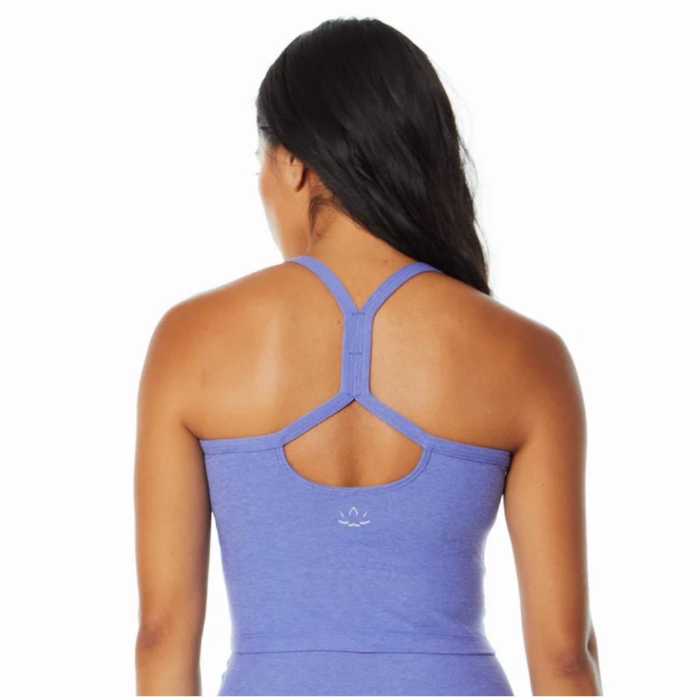 Spacedye slim razorback cropped tank beyond yoga